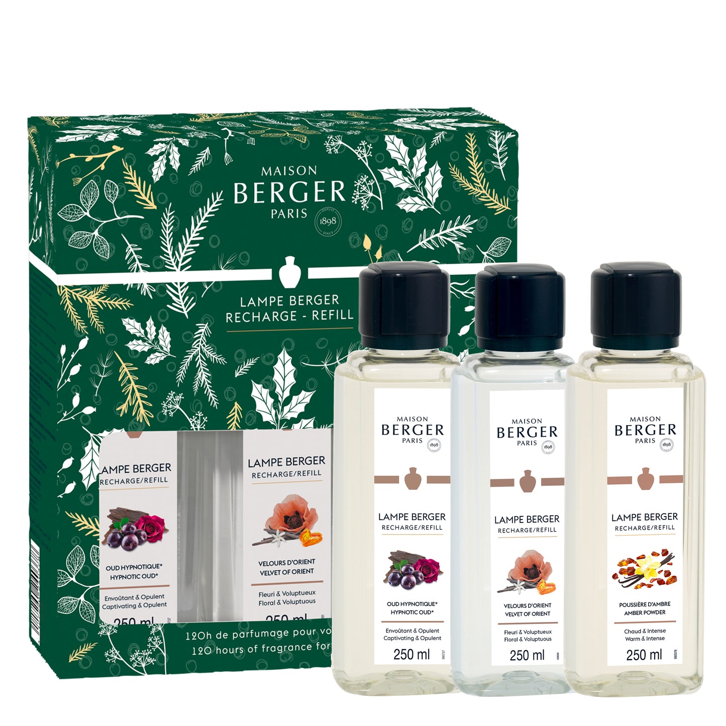 Coffret 3 recharges lampe Berger Magical 250ml