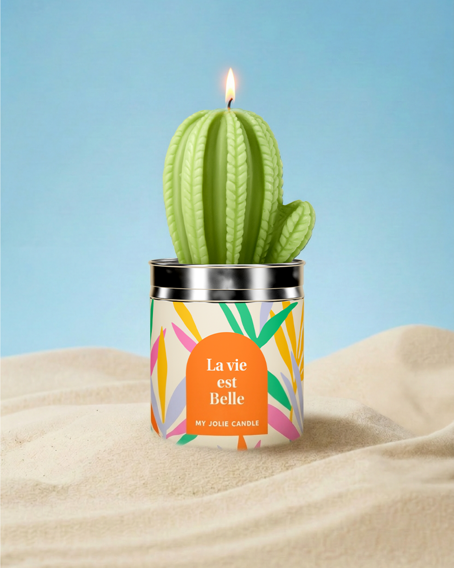 Bougie Cactus - La vie est belle