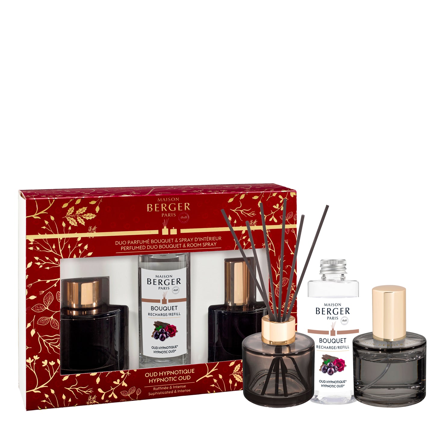 Duo mini bouquet & spray d'intérieur Celebration Oud Hypnotique
